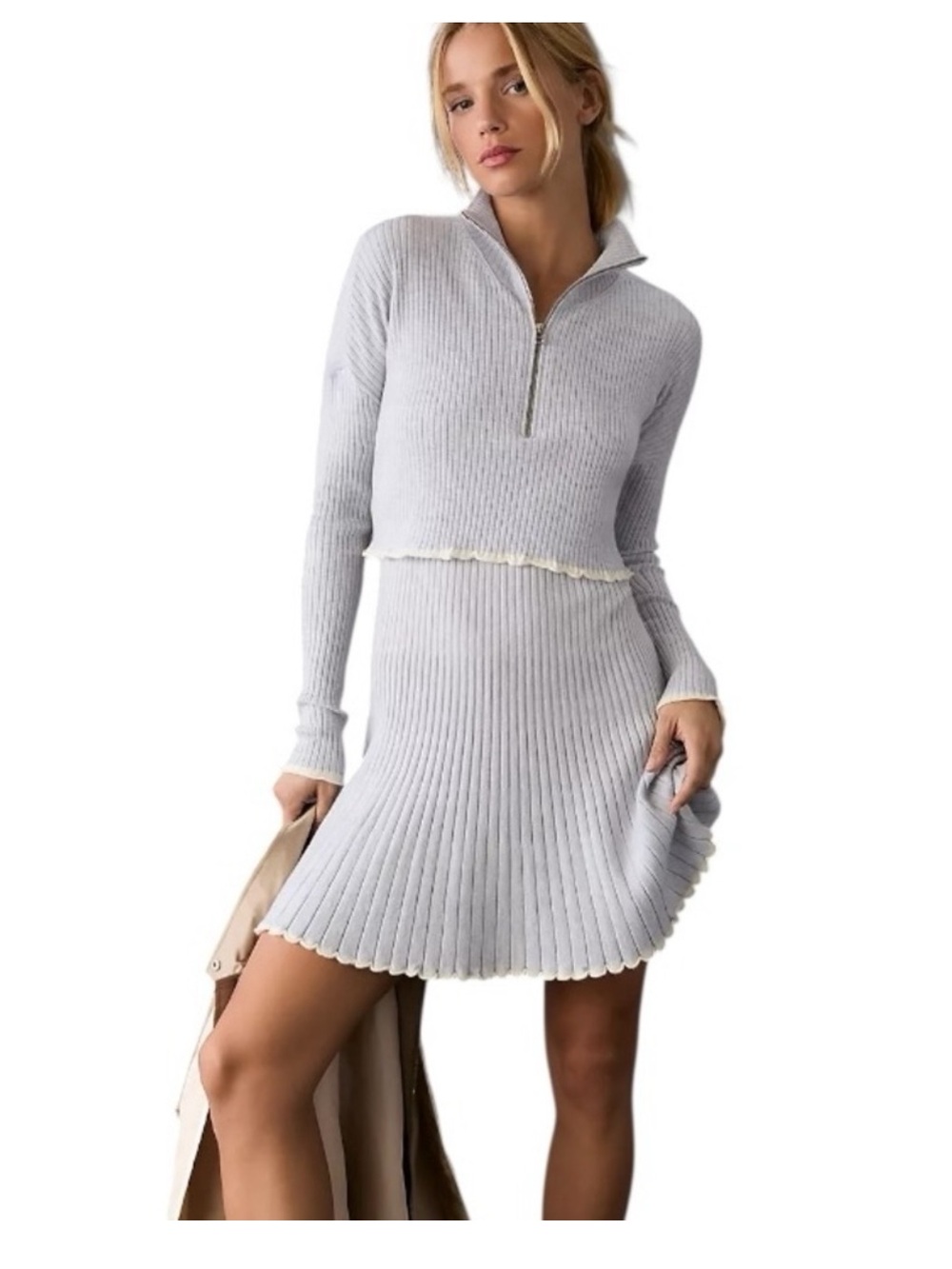 Anthropologie Daily Practice Miles Mini Sweater Dress